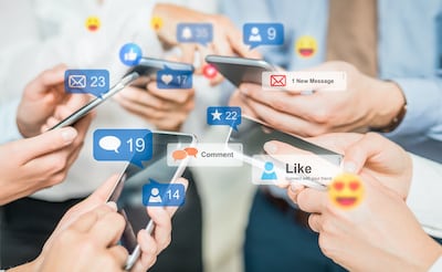 This is describing Social media concept.