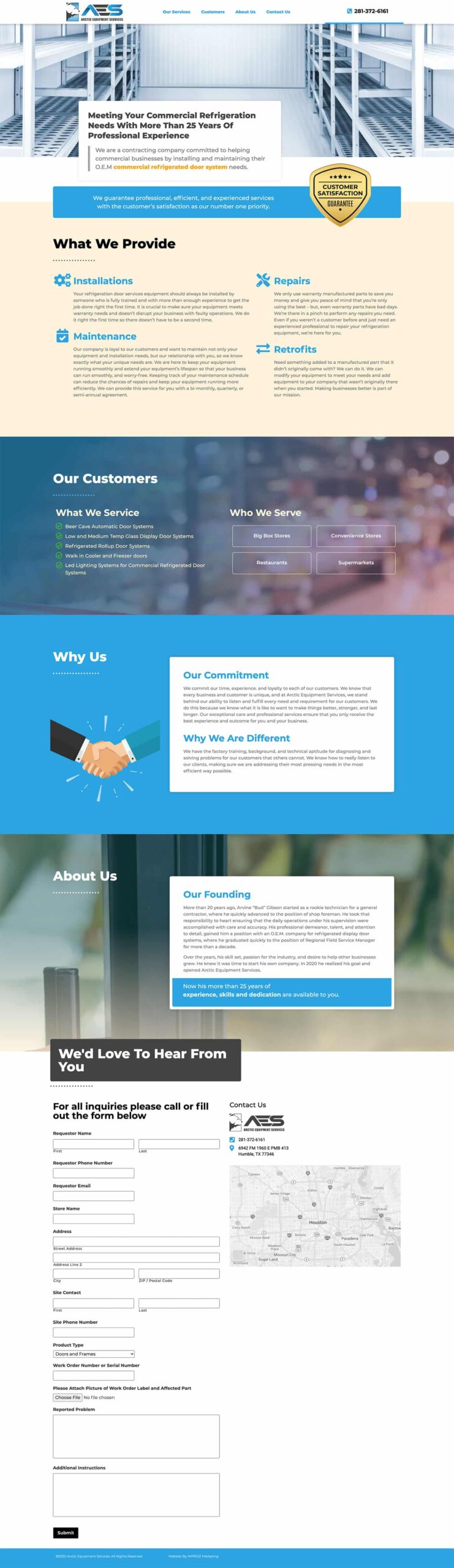 This is describing website-design-portfolio-IMPROZ-Marketing-web